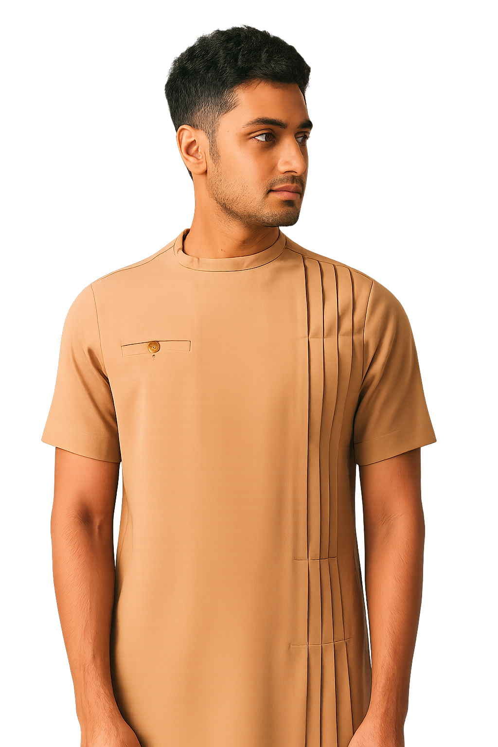 Confident man standing stylishly